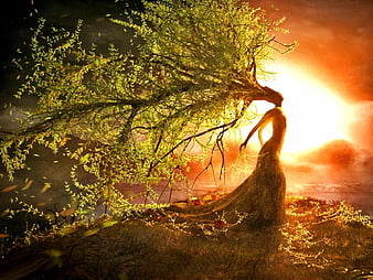 Mother Earth, fantasy, nature, Earth, mother, painting, HD wallpaper ...