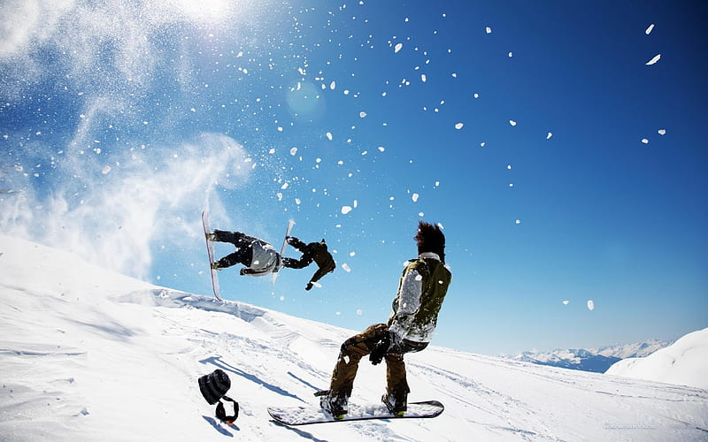 snowboard tricks guys snow-Sports, HD wallpaper