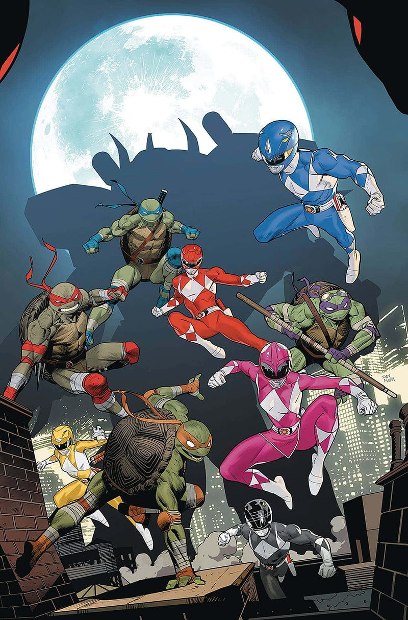 Power Rangers TMNT, mighty morphin, mutant, ninja, ninja turtles, power, power ranger, ranger, rangers, teenage, turtles, HD phone wallpaper