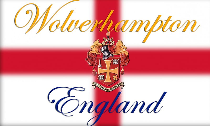 Wolverhampton England, soccer, wolverhampton wanderers, england, emblem, fc, flag, wolverhampton, screensaver, logo, football, wwfc, st george, wolves, wanderers, HD wallpaper