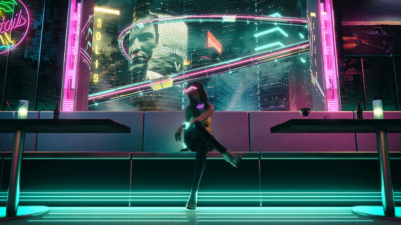 Sci Fi, Cyberpunk, Futuristic, Girl, HD wallpaper