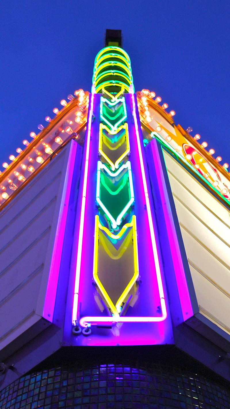 Neon Sign, movie, theater, HD phone wallpaper