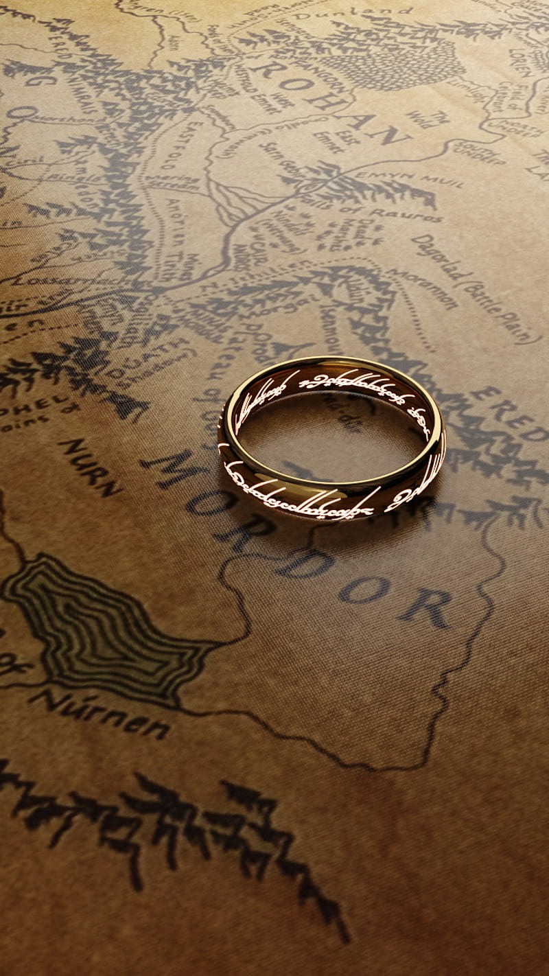 The One Ring, lord of the rings, loth, mordor, one ring, HD phone wallpaper