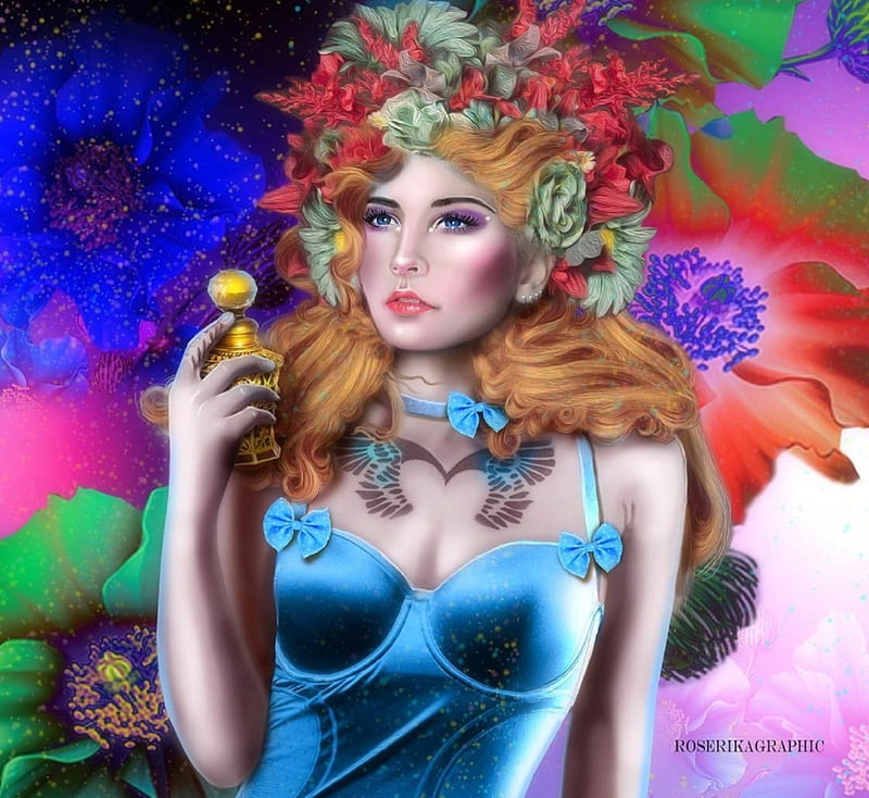 ~beautiful Floral Iii~ Models Love Four Seasons Creative Pre Made Digital Art Hd Wallpaper 3045
