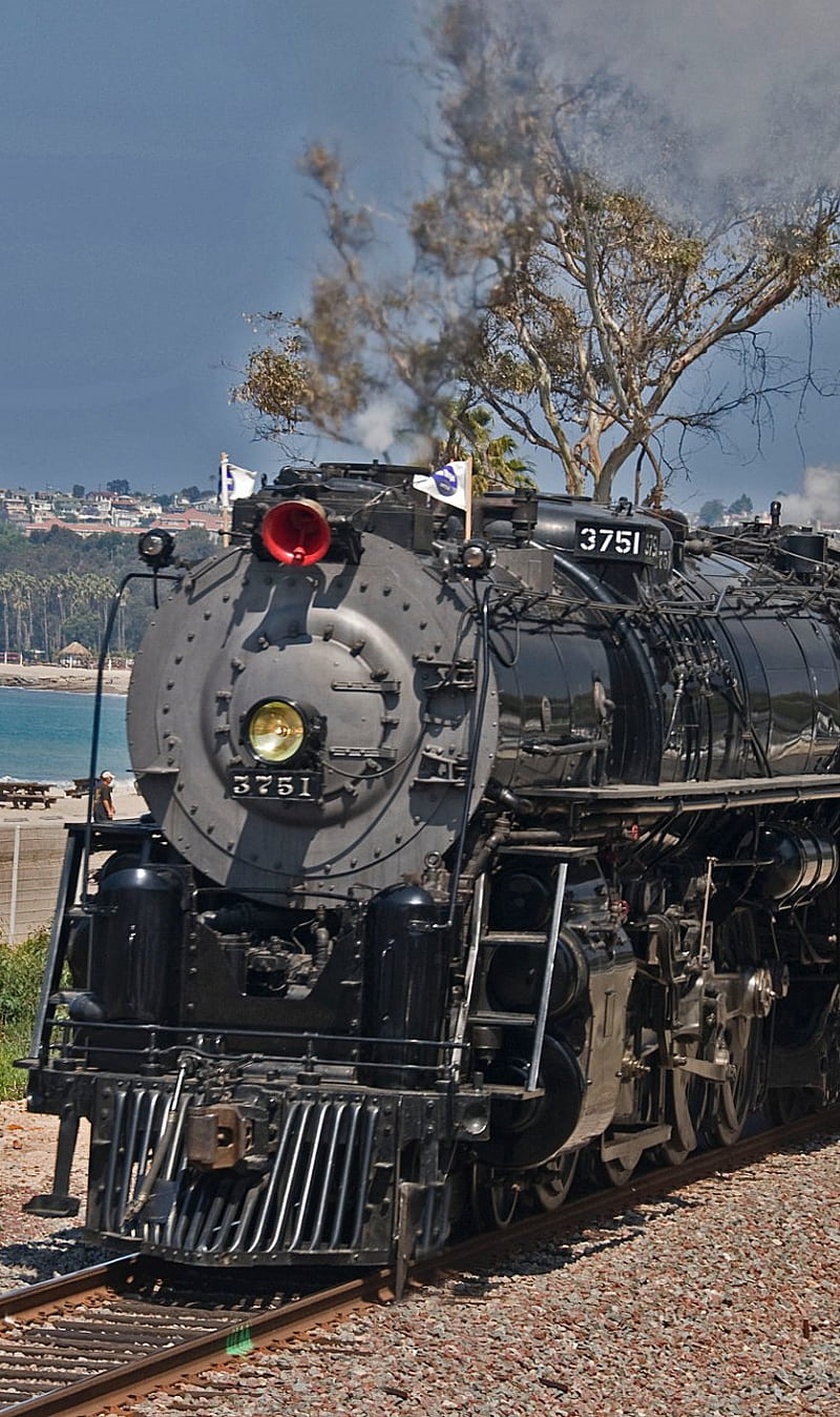 Train, engine, steam, HD phone wallpaper