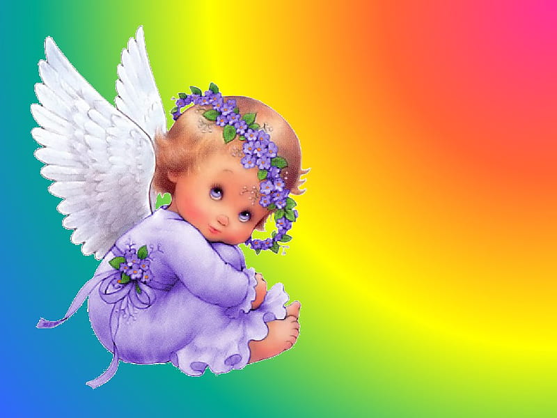 Angel purple dress, morehead, purple, angel, sweet, HD wallpaper | Peakpx