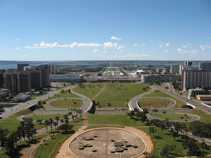 Brasilia , national congress, brasilia, landscape, HD wallpaper