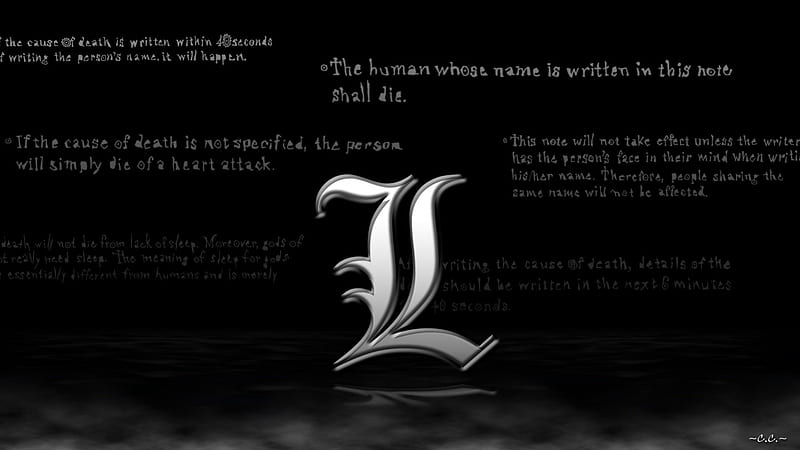 DEATH NOTE, Best lines (Quotes) by L. LAWLIET (RYUZAKI)