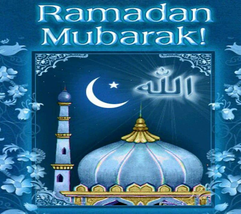 Ramadan Mubarak, blesses, islamic month of fast, ramdan mubarak, HD wallpaper