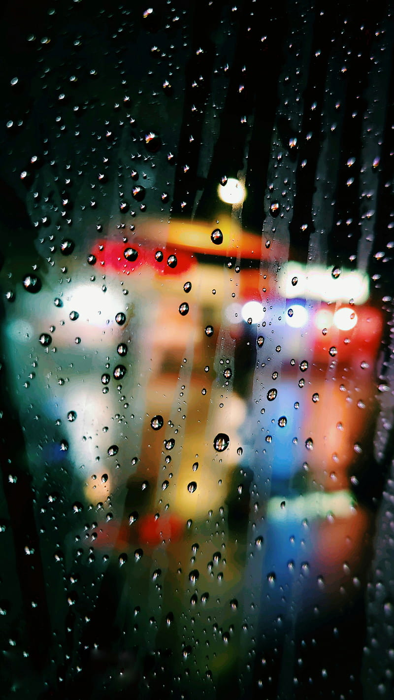 Raindrop, glass, HD phone wallpaper