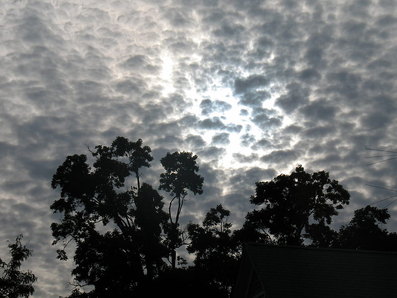 Puff II, Floating, Blue, Sky, Clouds, HD wallpaper