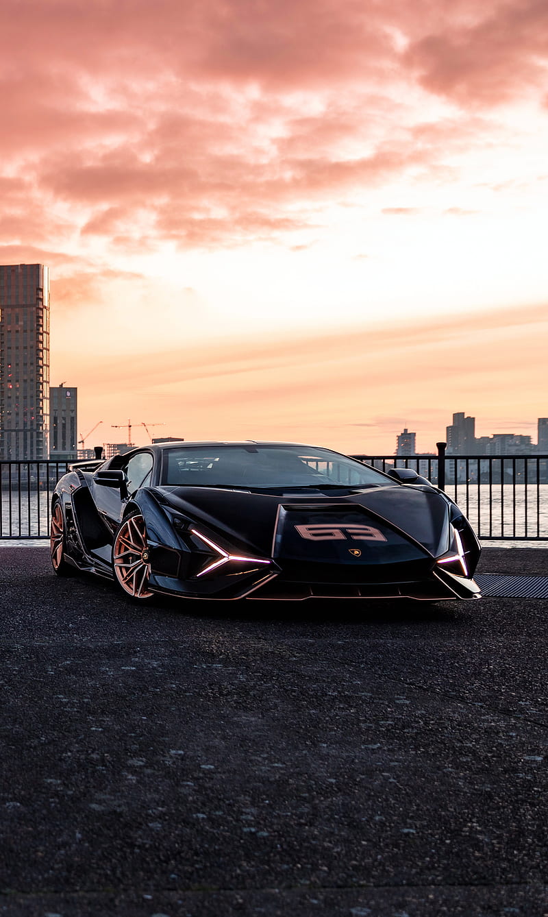 Lamborghini sian blue, exclusive, open roof, super car, HD phone wallpaper  | Peakpx