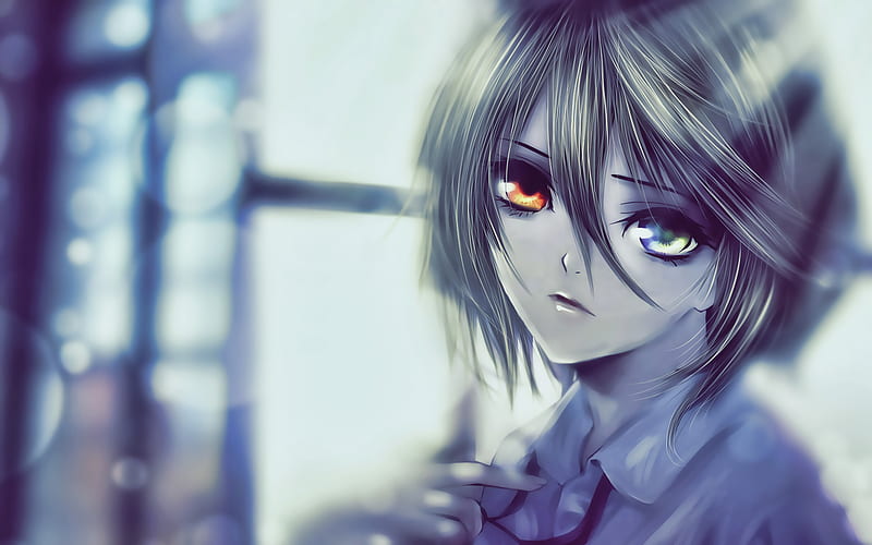 Mei Misaki, protagonist, manga, Another, heterochromia, Another characters, HD wallpaper