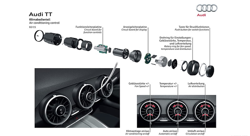 2015 Audi TT Roadster - Air conditioning control , car, HD wallpaper