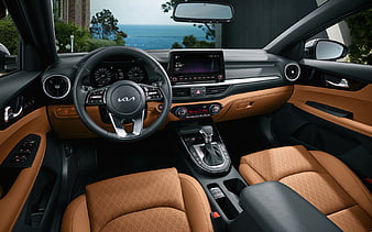 Kia K3, interior, 2021 cars, Kia K3 BD, parking, 2021 Kia K3, dashboard, Kia K3 inside, korean cars, 2021 Kia Cerato, KIA, HD wallpaper