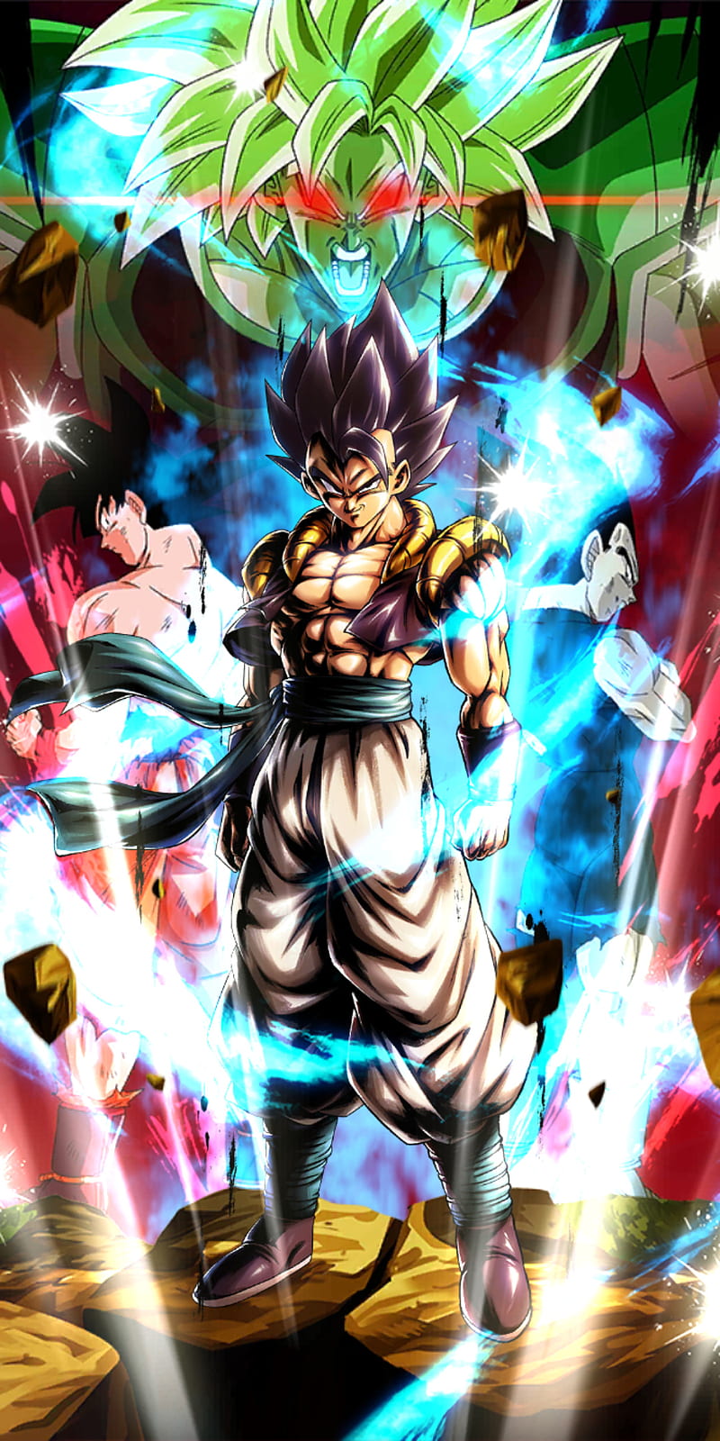 Gogeta Delivers A Strong Blast Of Energy (Dragon Ball Legends) Live  Wallpaper