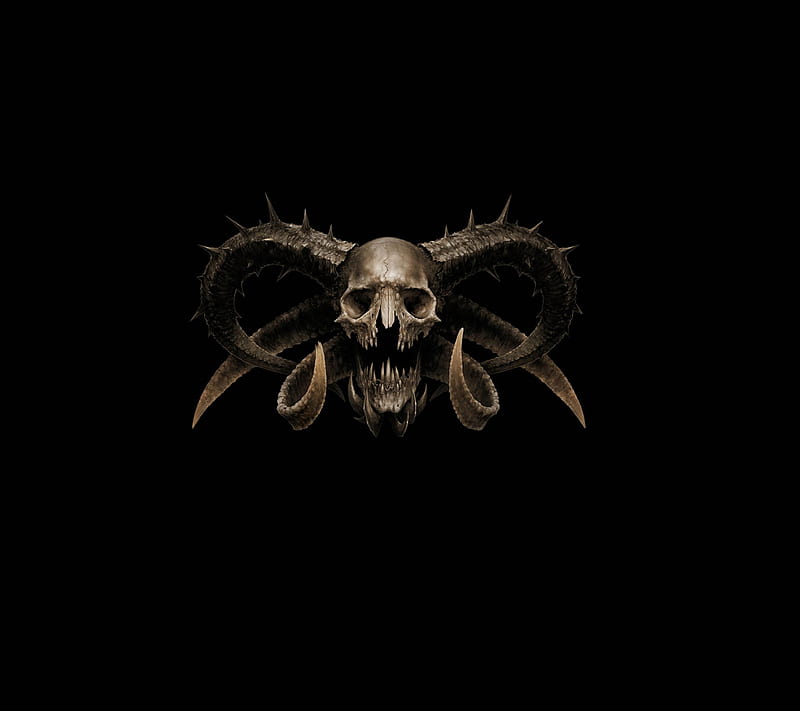 720P free download | Skull, horned, HD wallpaper | Peakpx