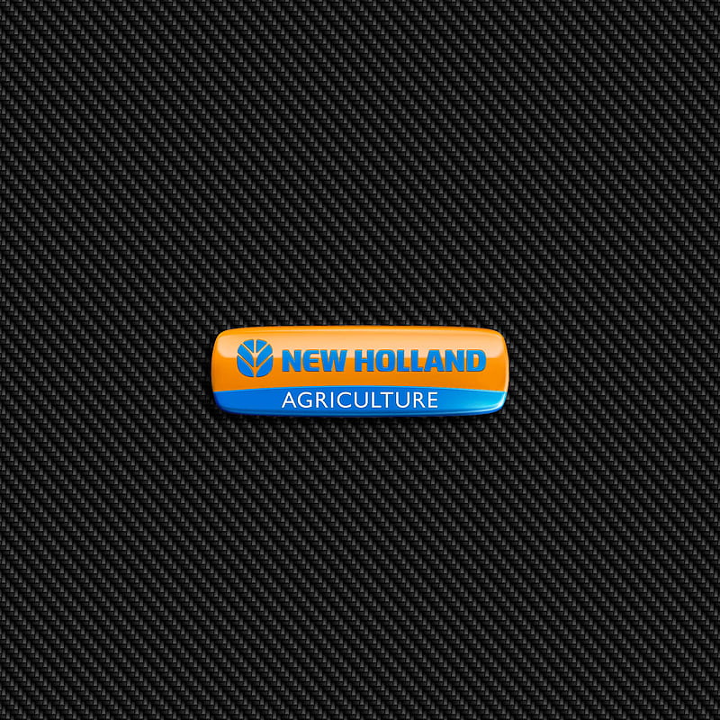 New Holland Carbon, badge, emblem, logo, new holland, HD phone wallpaper