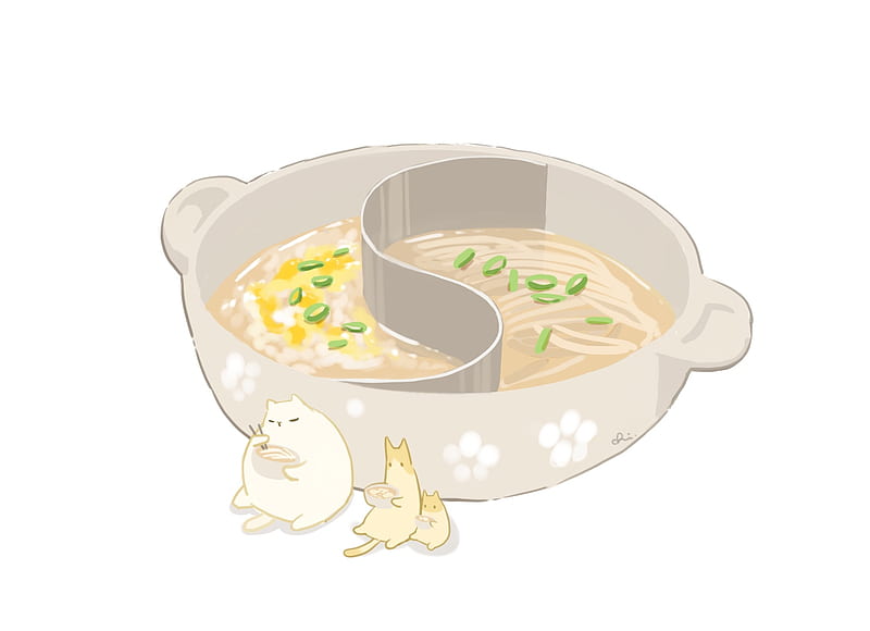 Anime ramen, noodle, bowl, anime food, cat, Anime, | Peakpx