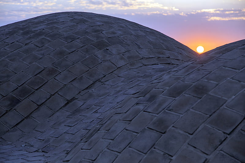 gray concrete dome roof, HD wallpaper