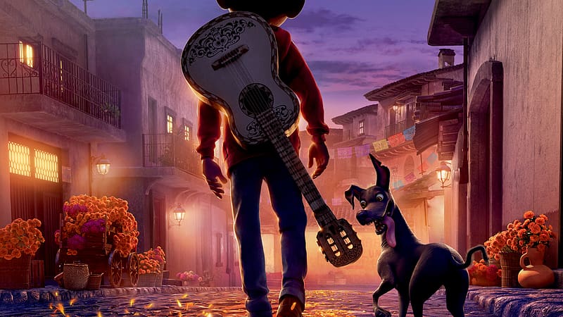 Guitar, Movie, Coco (Movie), Miguel Rivera, Coco, Dante (Coco), HD wallpaper