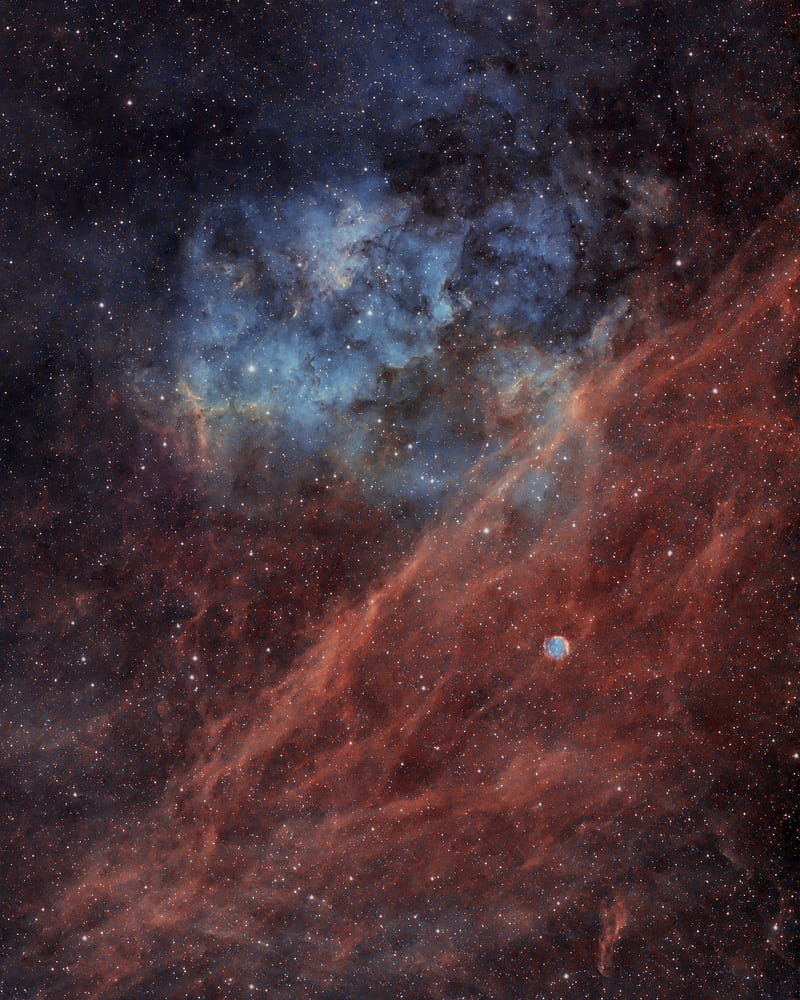 nebula, stars, space, galaxy, glow, HD phone wallpaper