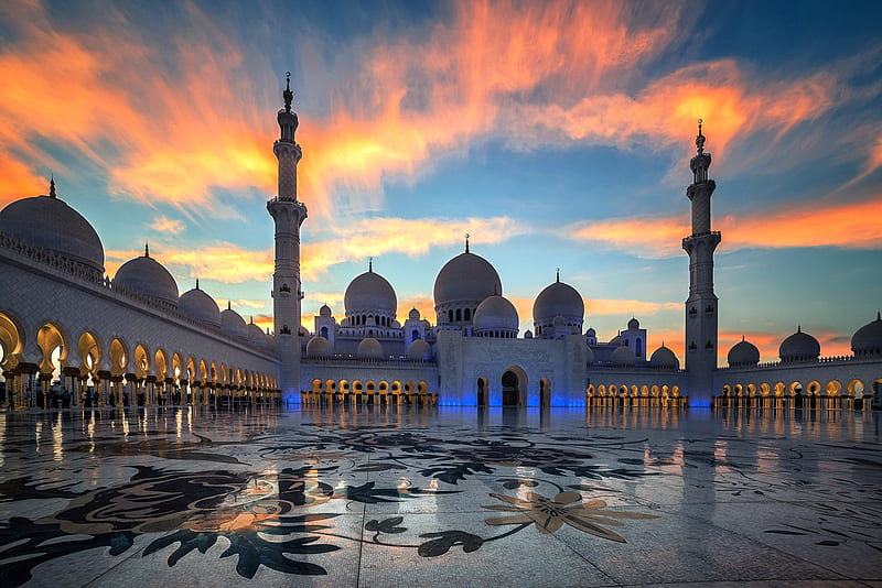 Mosques, Sheikh Zayed Grand Mosque, Abu Dhabi, Architecture, Dome, United  Arab Emirates, HD wallpaper | Peakpx