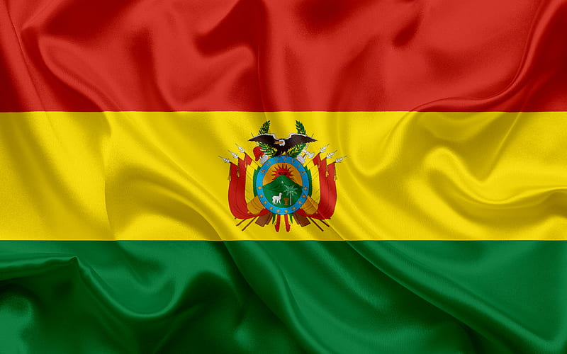 Bolivian flag, Bolivia, national flag, national symbols, flag of Bolivia, HD wallpaper