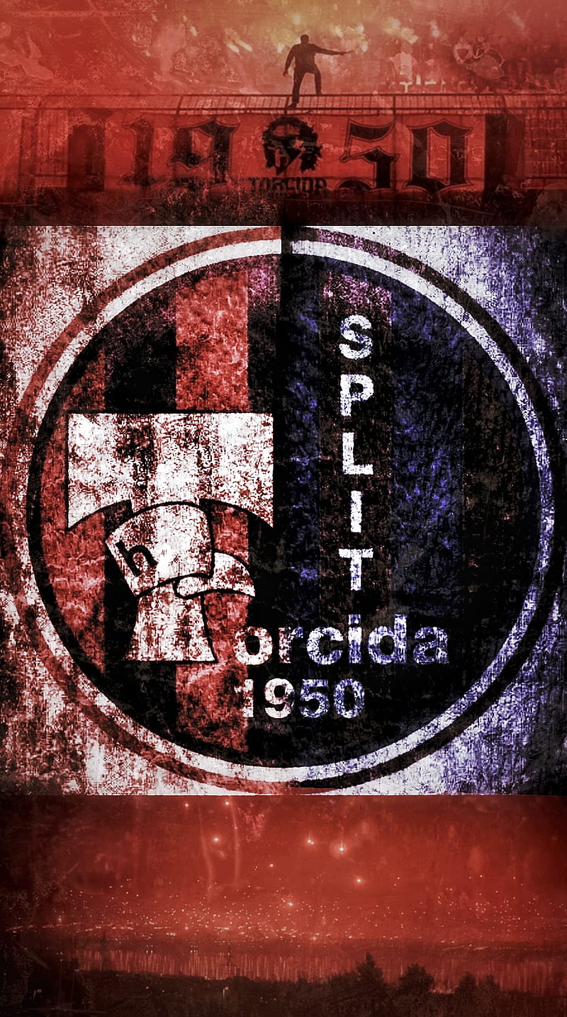Torcida Split, club, flag, hajduk, logo, HD phone wallpaper