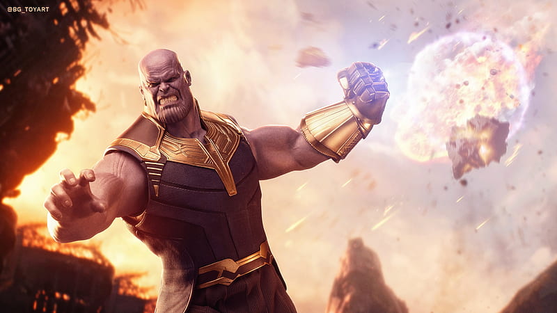 Thanos Avengers Infinity War , thanos, superheroes, artwork, digital-art, HD wallpaper