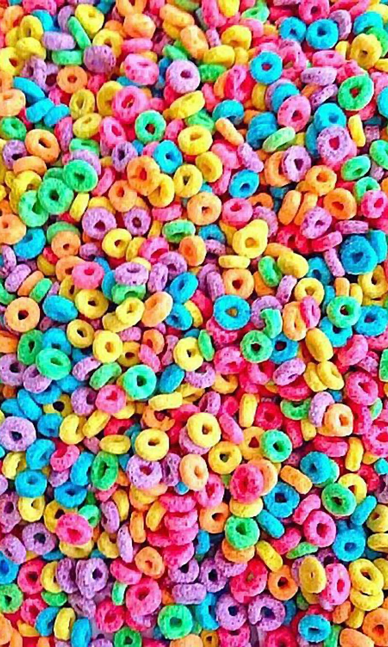 Fruit Loops, breakfast, cereal, cool, morning, sugar, treat, treats, HD phone wallpaper