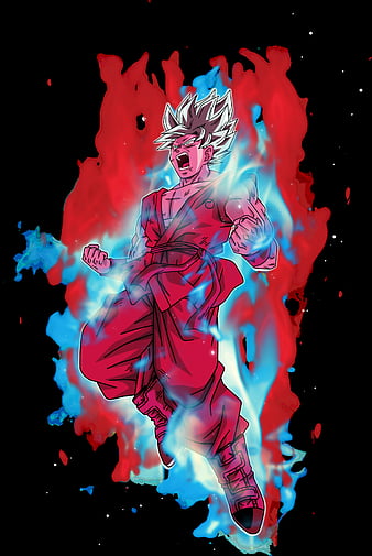 Goku Kaioken in DBZ Wallpaper by patrika