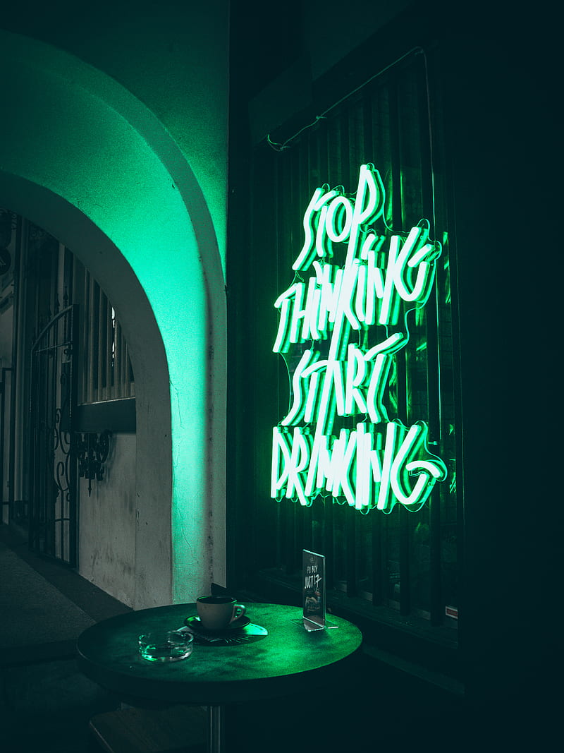 turned-on neon signage, HD phone wallpaper