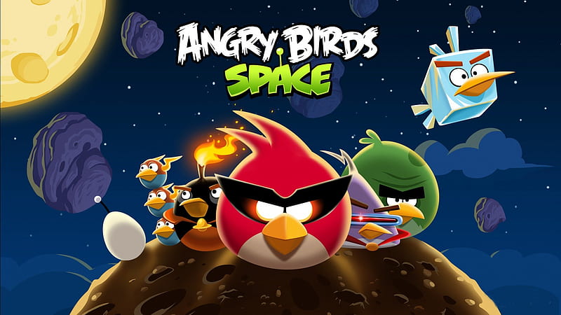 Angry Birds Space , iphone, rovio, space, game, abgry birds, android, nice, good, mobile, HD wallpaper