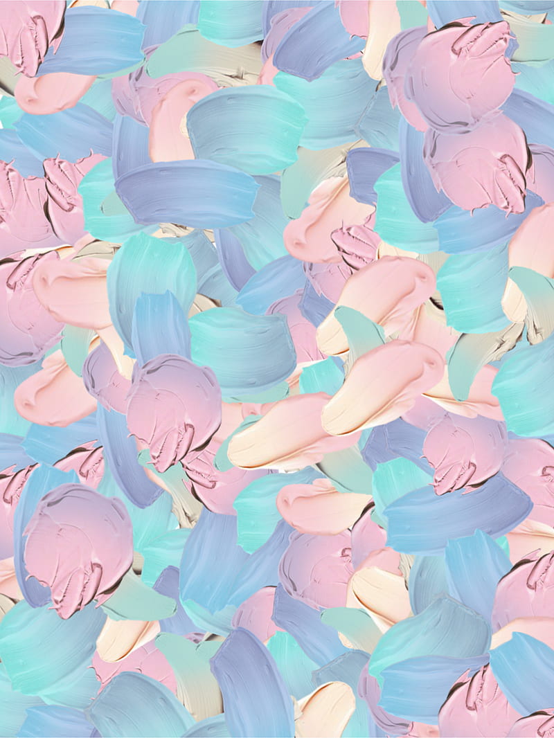 Pastel paint, abstract, aesthetic, colorful, paint, pastel, HD phone wallpaper