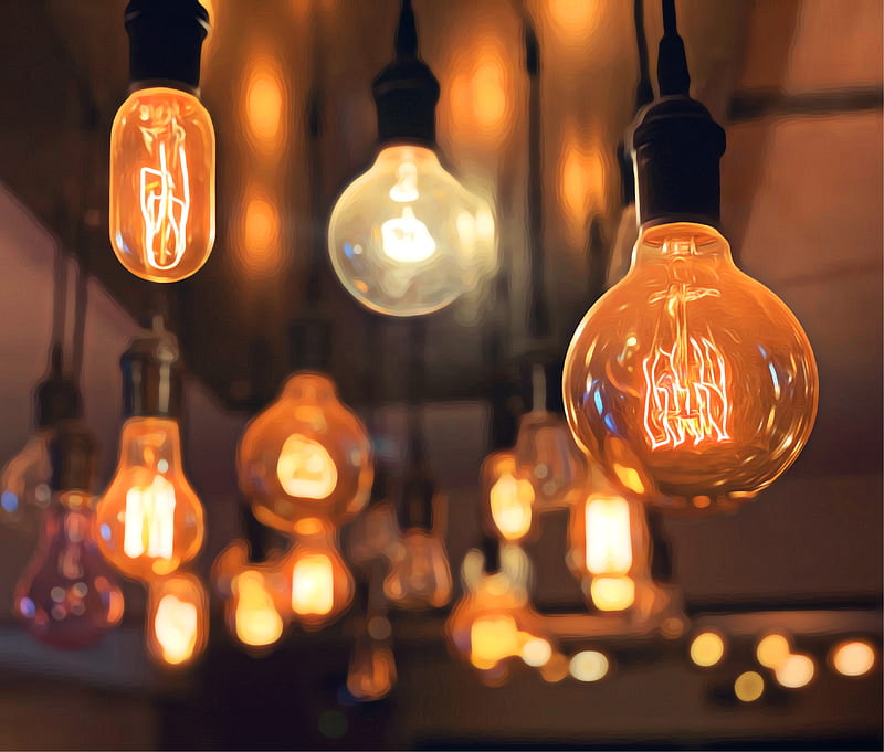 Lightscape, light, light bulbs, HD wallpaper | Peakpx