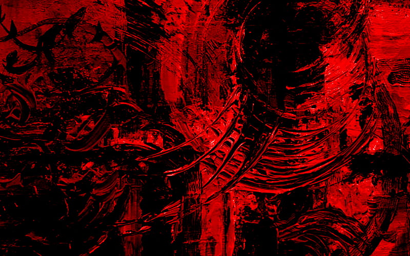 dark red grunge texture, creative dark red background, grunge backgrounds, grunge texture, red paint background, HD wallpaper