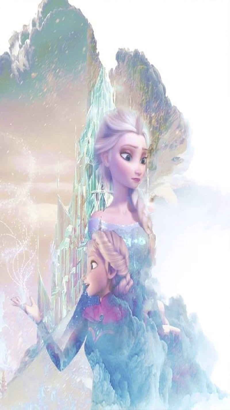 Elsa queen, cute, frozen, princess, snow queen, HD phone wallpaper