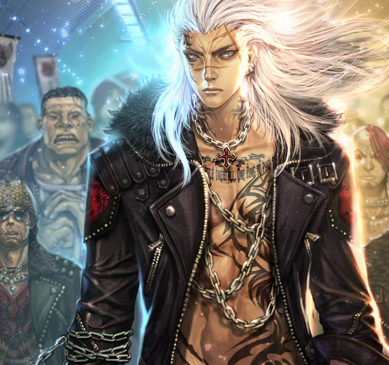 Y entonces todo fue azul [Priv. Zirix] HD-wallpaper-gang-leader-glow-cg-guy-angry-anime-handsome-hot-realistic-long-hair-team-male-tattoo-sexy-gang-boy-3d-cool-jacket-sinister-serious