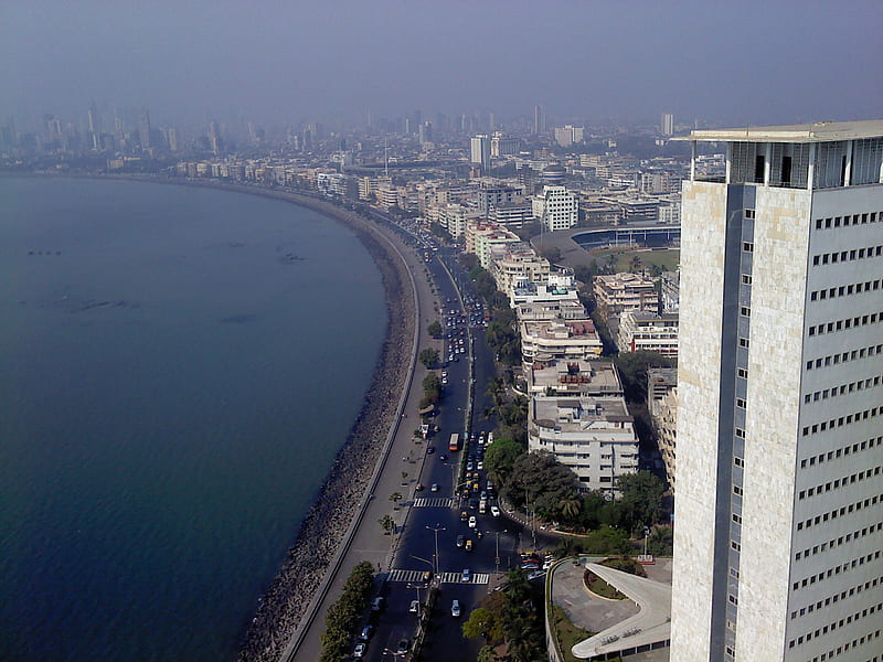 Marine Drive, india, landscape, mumbai, road, skyline, travel, HD wallpaper  | Peakpx