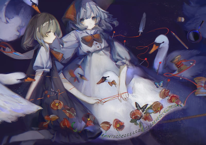 Anime, Touhou, Rumia (Touhou) , Remilia Scarlet, HD wallpaper