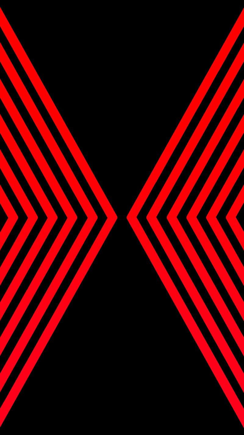 Red Minimal, 929, amoled, android, black iphone, new, HD phone wallpaper