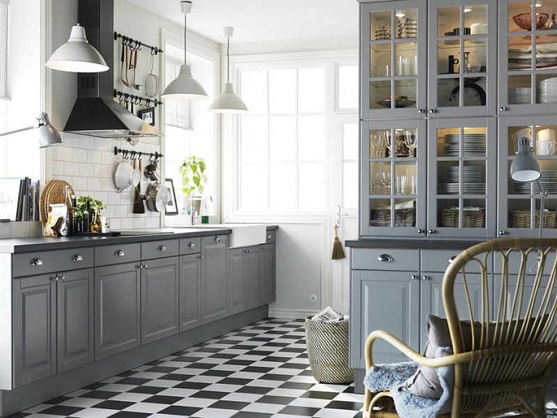French Country Kitchen, french, awesome, gris, desenho, country, kitchen, decor, style, HD wallpaper