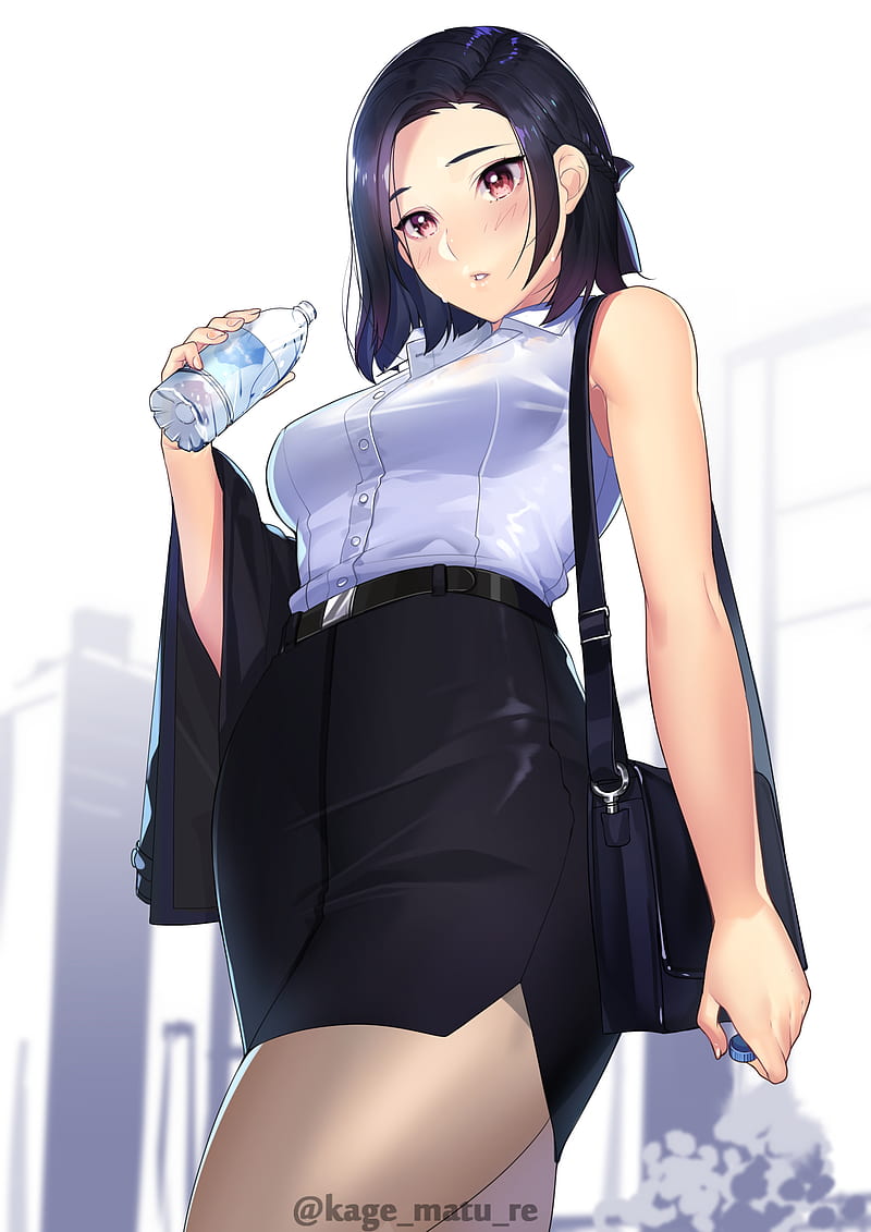 Cute Anime Girl Wearing School Skirt Stock Illustration 1674896101 |  Shutterstock