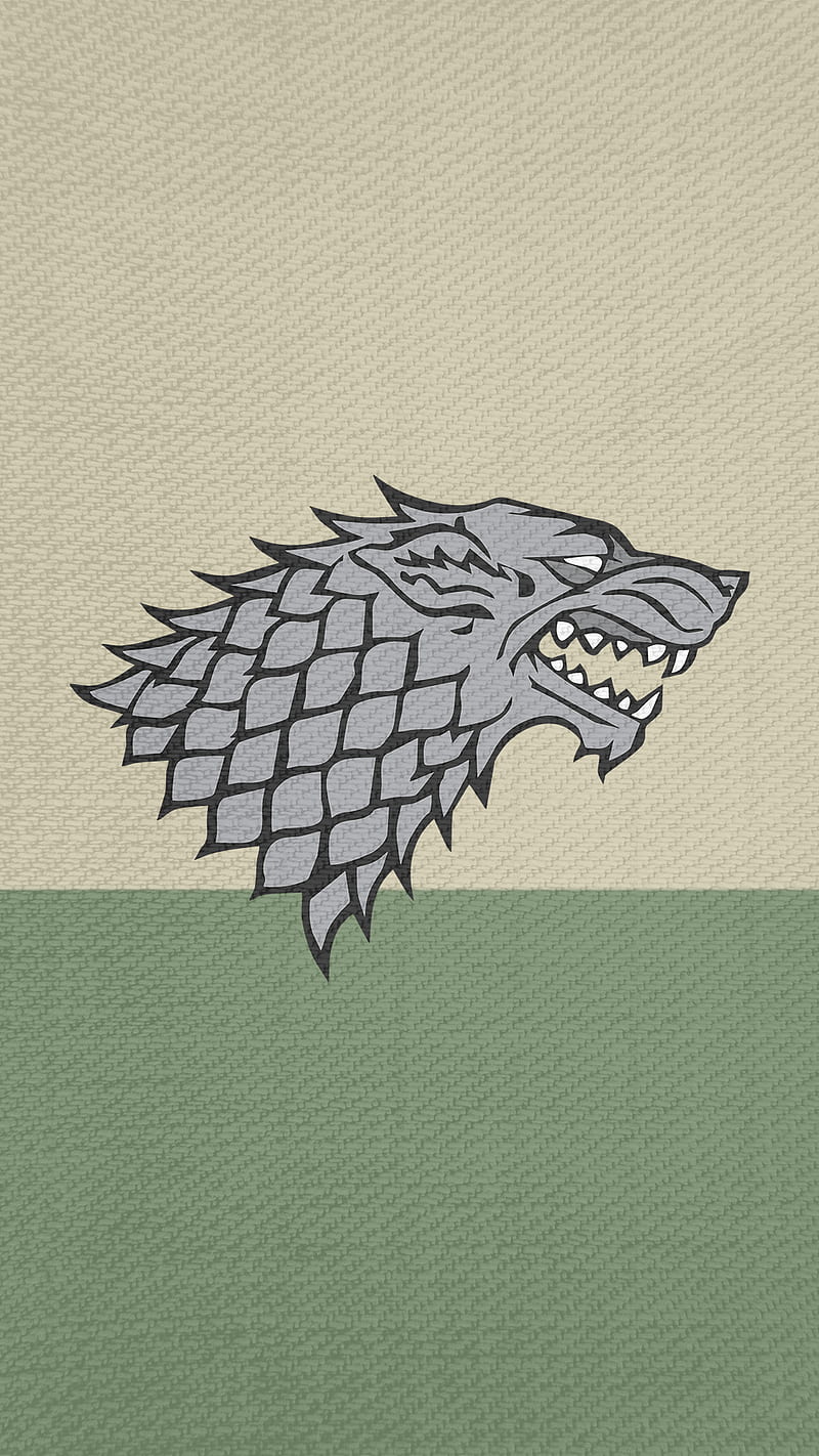House Stark Banner, banner, direwolf, game of thrones, house stark, HD phone wallpaper