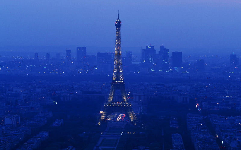 Paris-the Eiffel Tower by night, HD wallpaper