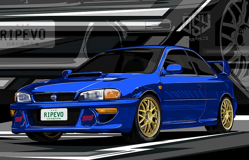 Subaru Impreza 22b Osy Graphics Sti Wrx Hd Wallpaper Peakpx