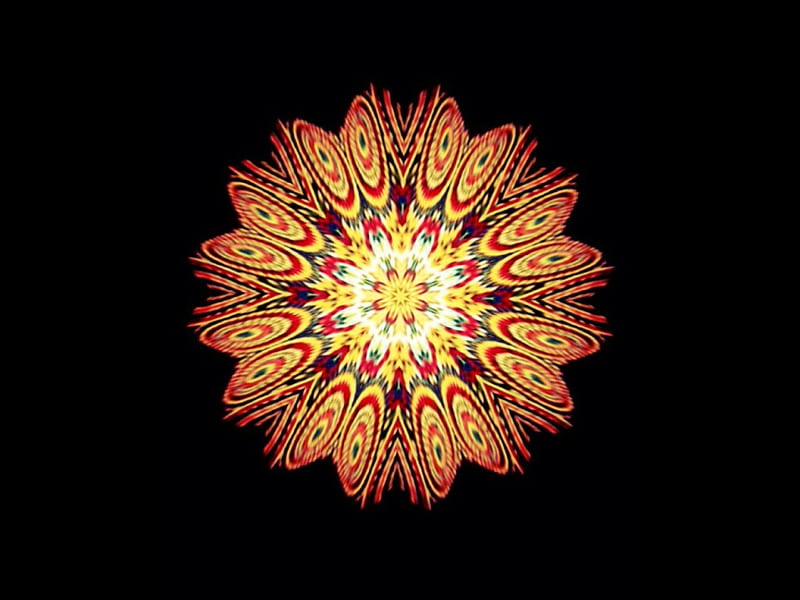 Fire mandala -, mandala, fire, abstract, Colorful, HD wallpaper | Peakpx