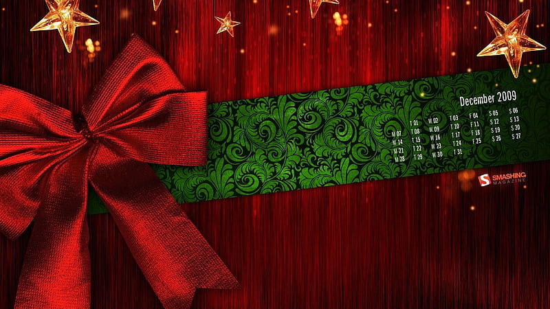 Christmas Countdown With Stars And Gift Ribbon Christmas Countdown, HD wallpaper
