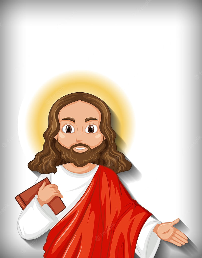 Cartoon Jesus . Vectors, Stock & PSD, HD phone wallpaper | Peakpx